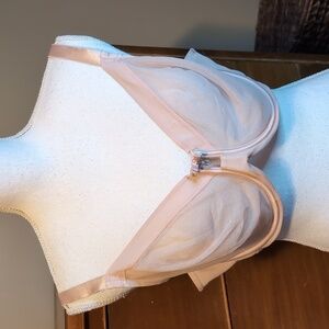 Curvycouture Mesh Nude Blush Bra Size 38DDD
